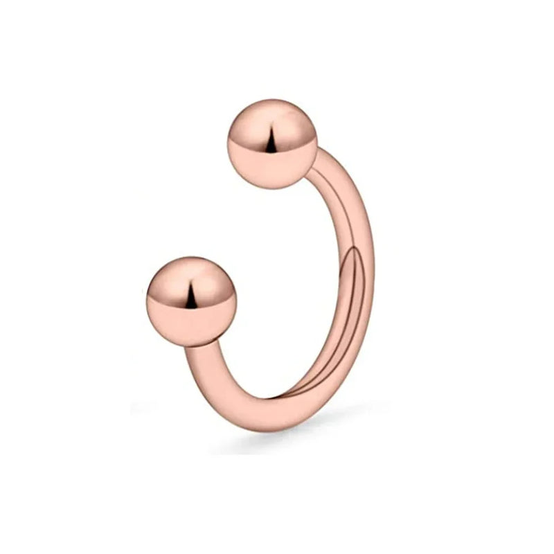 1/9PCS 16G Surgical Steel Lip Hoop Ring Crystal Cubic Horseshoe Barbell Tragus Cartilage Earring Helix Daith Septum Piercing