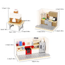 MOC City Building Blocks Accessories Mahjong Machine Plant Sofa Bed Piano Refrigerator Kitchen Toy Brick Florist Bar X009 TV Set