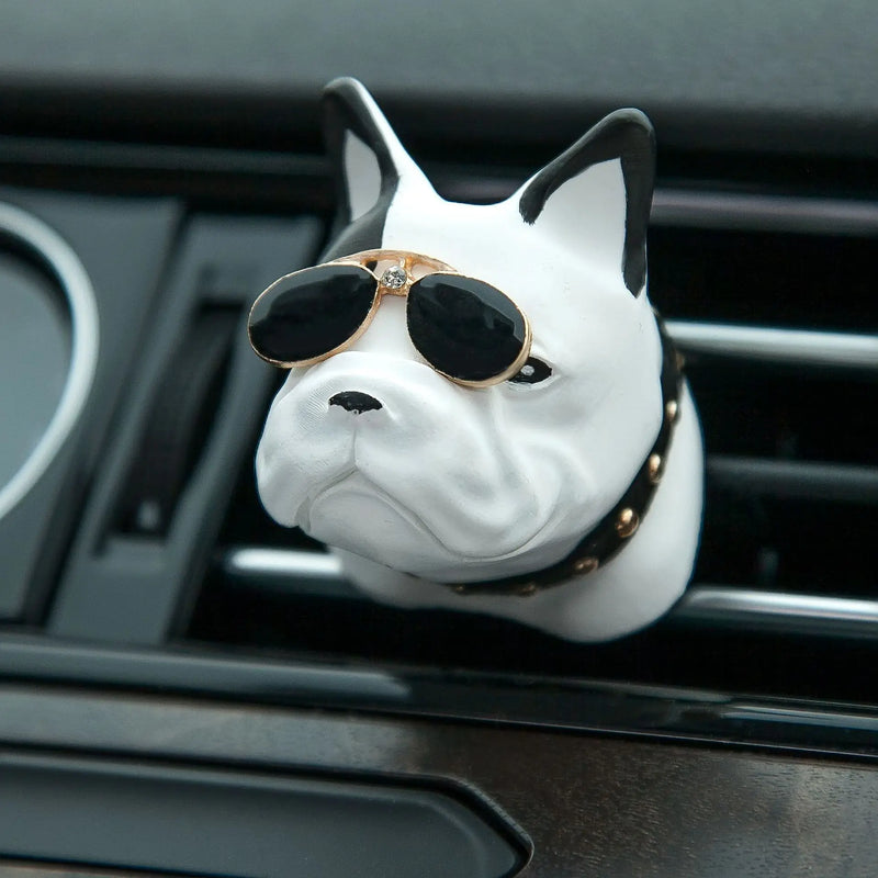 French Bulldog Car Air Freshener Outlet Air Vent Perfume Ornament Essential Oil Fragrance Scent Car Accessories