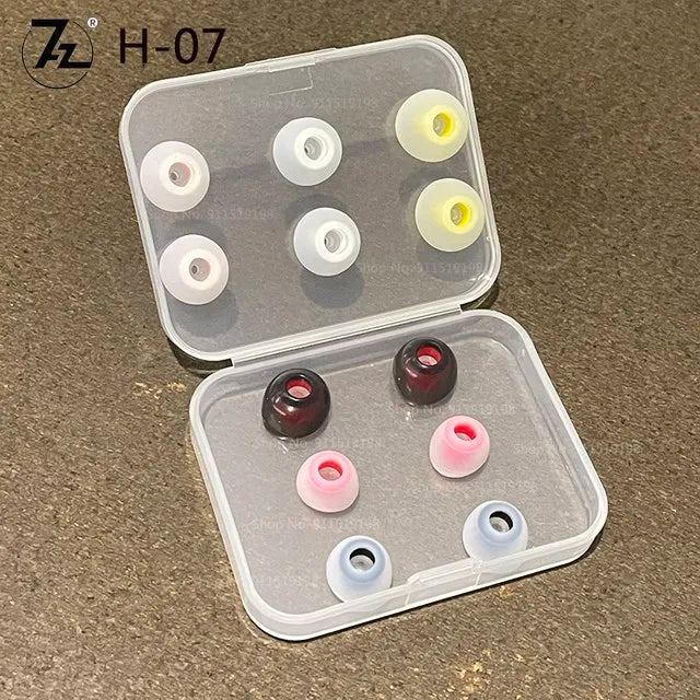 7HZ H07 H08 Silicone Eartip 1Pair (2pcs) /6Pairs (12pcs)  L M S Size In Ear Tips Earbuds Earphone for lxdac 7HZ Timeless Eternal