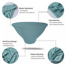 11  SolidColor Male's Briefs Bikini Style Cotton Pit Cloth Single Layer Crotch Simple Men's Underwear (Thong)