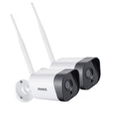 Annke 2Pcs H.264+ 5MP Wireless Camera Video Surveillance Camera Two Way Audio WIFI IP Security Camera 3.6MM IP66 Weatherproof