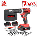 ONEVAN 500W Electric Impact Drill Set Hammer 38N.M Drill Cordless Screwdriver Woodworking Power Tools For Makita Battery Pin