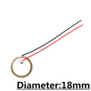 5pcs 12MM 15MM 18MM 20MM 27MM 35MM 50MM Buzzer Piezo Elements Sounder Sensor Trigger Drum Disc + wire copper