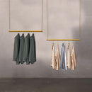 Gold Metal Clothing Rack, Adjustable Height 180cm, Space-Saving Stand for Home, Office, Retail Stores, Corrosion-Resistant