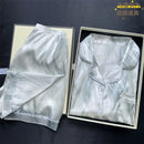 2 Pieces Print Sleepwear Faux Silk Satin Nightwear Pyjamas Fashion Casual Pajama Women Shorts Pajamas Set Ink Painting Outfits