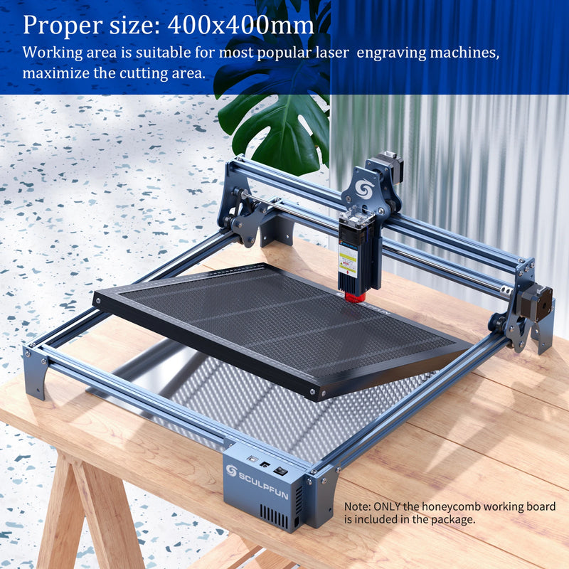 SCULPFUN Honeycomb 400x400mm Working Table Board for S10 S9 Steel Panel Platform for CO2 Diode Laser Engraver Cutting Machine