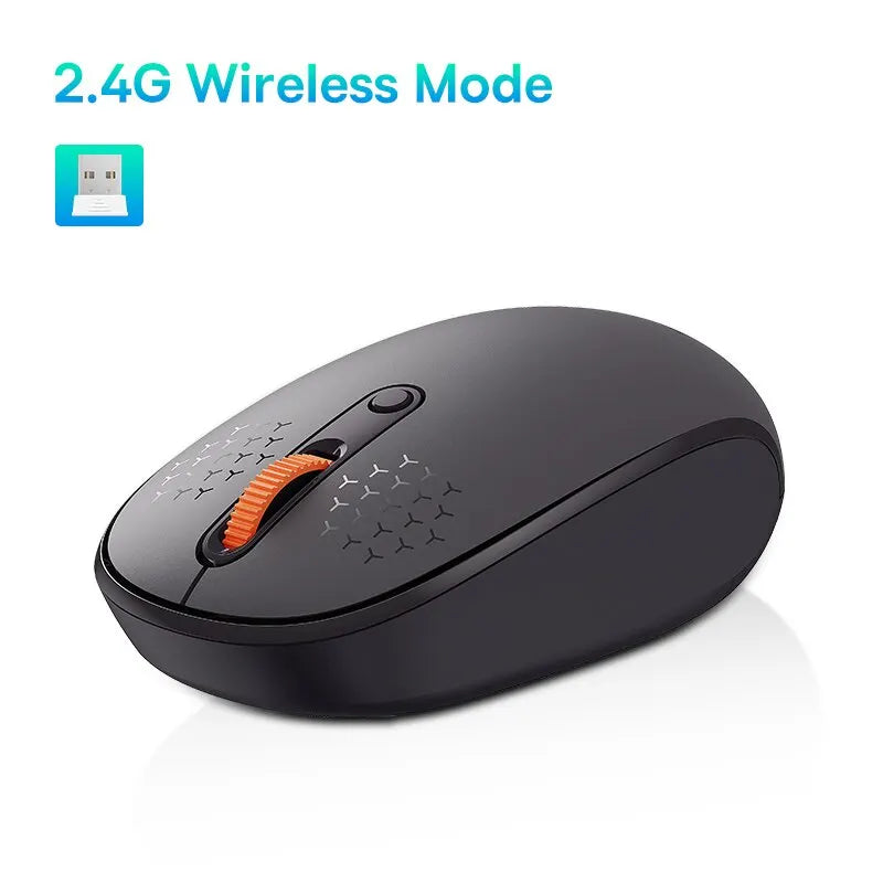 Baseus F01B Mouse Wireless Bluetooth 5.0 Mouse 1600 DPI Silent Click For MacBook Tablet Laptop PC Gaming Accessories 2.4G Mouse