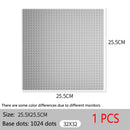 Baseplate 32x32 16X32 Dots Classic Brick Plate Building Blocks DIY Constructor Parts Baseplates Compatible Brands City Friends