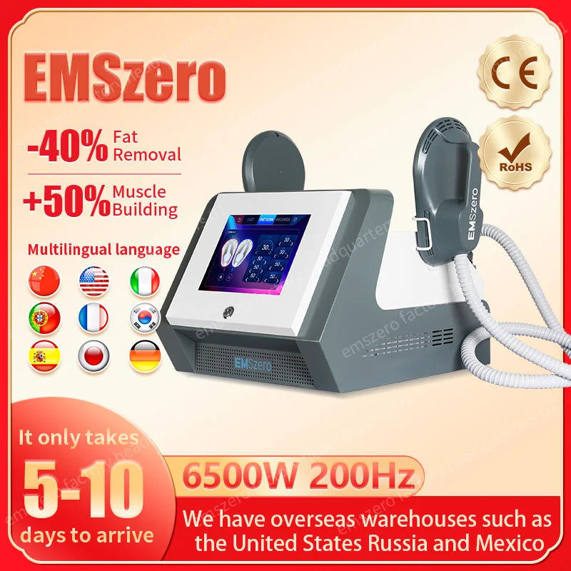 EMSzero RF Sculpt Machine EMS For Body Muscle Stimulation Massager Sculpting Butt Fat Device NOVA Hi-emt Salon