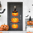 Halloween Ghost Face Pumpkin Door Hanging Bat Witch Hat Door Sign Pendant Ghost Festival Scene Layout Halloween Party Decor