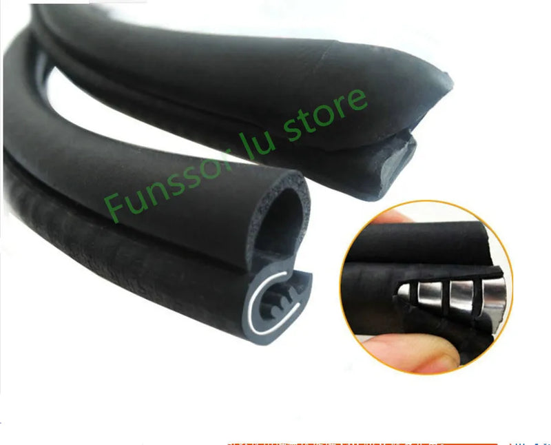 Car Seal Door Weatherstrip Car Door Edge Rubber Sealing For Car B Pillar Protection Sticker Front Auto Door Sealant 2Pcs/Lot