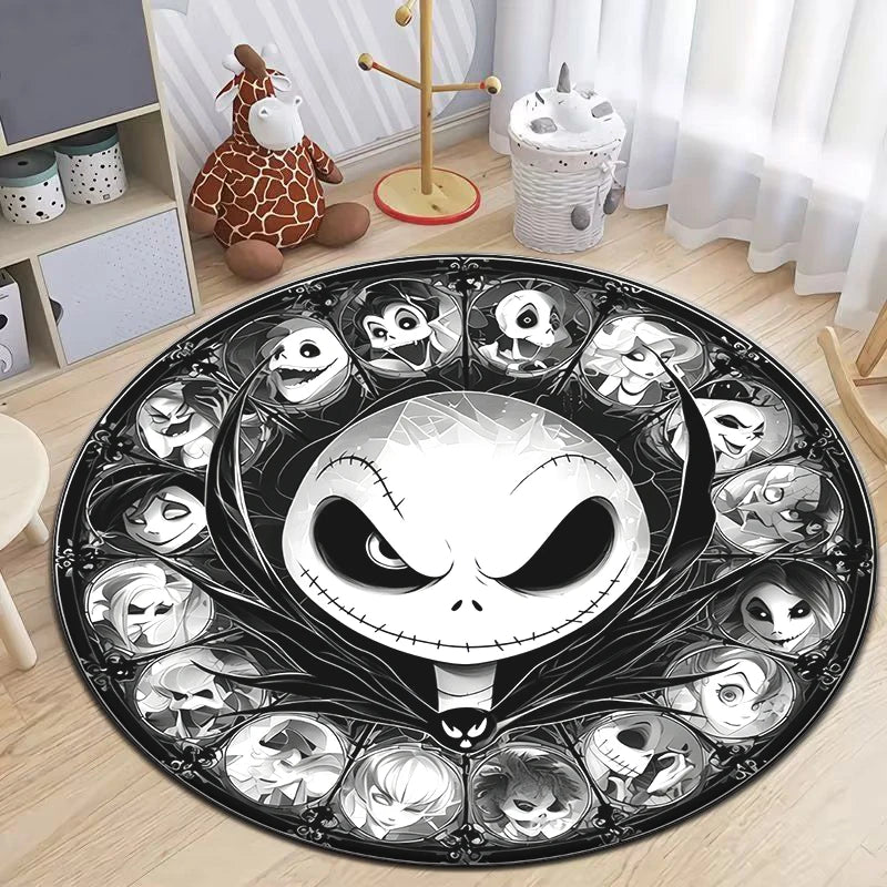 The Nightmare Before Christmas HD Printed Round Carpet.exquisite, Living Room,bedroom,sofa,entry Door Mat.table,chair,gift,Rug