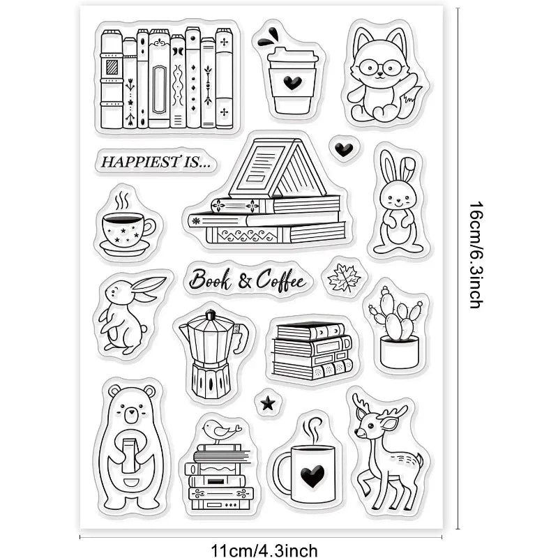 Easter Themed Silicone Clear Stamps Transparent Stamps for Birthday Valentine's Day Party Cards Making DIY Scrapbooking