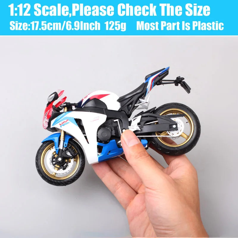 1/12 Scale Honda CBR1000RR CBR Repsol Fireblade Motorcycle Diecast Miniature Vehicles Racing Bike Model Toy Automaxx  Joycity