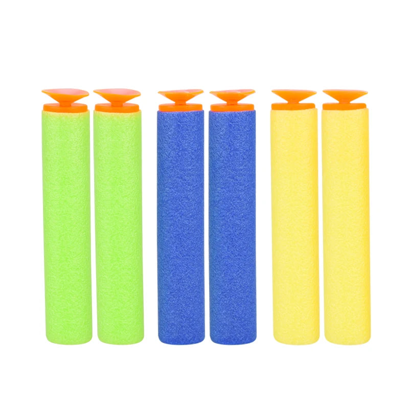 100pcs EVA Soft Bullet Boy Toy Gun Foam Universal Sucker Bullets Outdoor Kids Nerf Gun Accessories