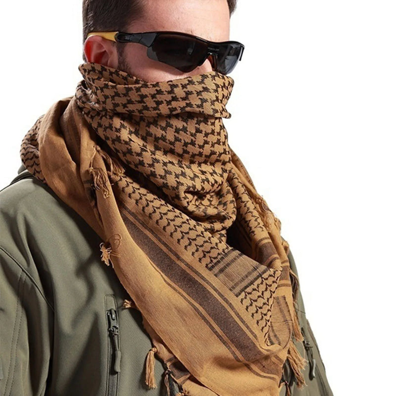 Scarf Arab Shemagh Keffiyeh Gear Tactical Palestine Scarf Men Women Shawl Kafiya Wrap Shemagh Scarf Hunting Hiking Scarves