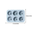 6 Donut Cake Silicone Molds Kitchen Baking Cookie Mold High Temperature Resistant Baking Tray Donut Making Mold Cake Accessories