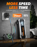 WOLFBOX 3000A Jump Starter,12V Car Battery Jump Starter,65W Quick Charge 16000mAh for 8L Gas 6L Diesel Engine with Booster