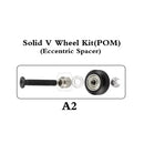 10Sets/Lot Openbuilds Strong Dual Mini Solid V Wheel Kit for V-Slot Linear Rails 3D Printer CNC Engraver Camera Silder