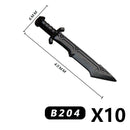 Medieval MOC Weapon Figure Accessories Building Blocks Soldiers Sword Shield Bow Arrow Trident Hammer Axe Spear Brick Kid Toy