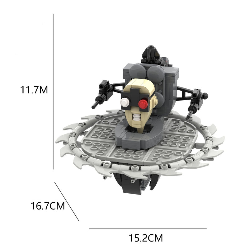 2024 Strengthen Skibidi New A Series of Toilet Man Drill Male Titan Man Female TV Personality Building Blocks Set Toys For Gift