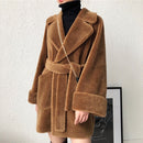 100% Wool Coat Fashion Slim Jackets for Women 2022 Soft Coat Female Autumn Winter Sheep Shearing Coat Ropa Para Mujer