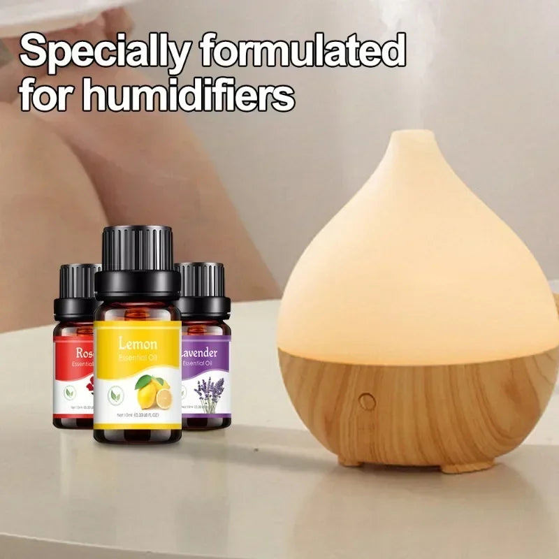 10ml Car Aromatherapy Supplement Liquid Plant Essential Oil Humidifier Aromatherapy Machine Specific Water Soluble Essential Oil