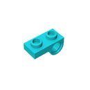 Gobricks 10PCS Bricks Plate Modified 1 x 2 with Pin Hole on Bottom compatible with lego 18677 28809 pieces of children's toys