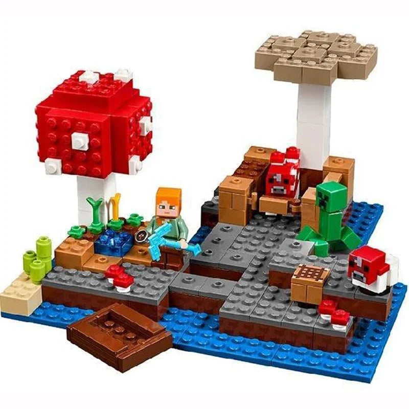 2659pcs Compatible 21137 myworld mountain cave building block  Bricks Gift Toys for Children Kids