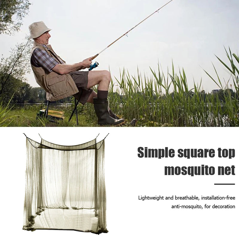 2x1.8m Camping Tent Net Mosquito Mesh Tent Net For Camping Hiking Backpacking Backpacking Outdoor Travel Fishing Hiking Picnic