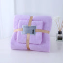 Towel Bath Towel Sub Set Warp Knit Coral Velvet Cut Edge Absorbent Event Gift Towel Set New Absorbent Towel Bath Towel Set