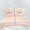 Personalize Bridesmaid Gifts Box Empty Party Proposal Wedding Card Custom Name Stickers Labels Box for Mother Birthday Idea Logo