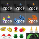 2pcs Detachable Fins For Slippers Luminous In Dark Summer Adult Shark Slippers Shoes Ice Cream Unicorn Accessories Unisex