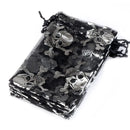 25/50pcs 10x15cm Halloween Organza Gift Bag Drawstring Spider Web Multi Color Printing Packaging Gift High Quality Candy Bag