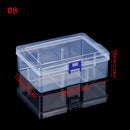 Multi Styles Small Square Clear Plastic Storage Box For Jewelry Diamond Embroidery Craft Bead Pill Home Storage Organization