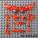 10PCS Special Effects Pieces Arm Fist Wind Lightning Leg Flames Assemble Scene Bricks Weapons Accessories Kids Toys