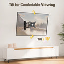 Full Motion TV Wall Mount for 14-27 Inch LED, LCD Flat Screen TV Monitor, TV Bracket with Swivels Tilt Extension VESA 100x100mm