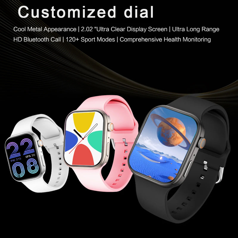 Smartwatch, Interest Alert View, Multiple App Alerts, Wireless Calling/Dialing, Customizable Wallpaper, Compatible with IPhone/A