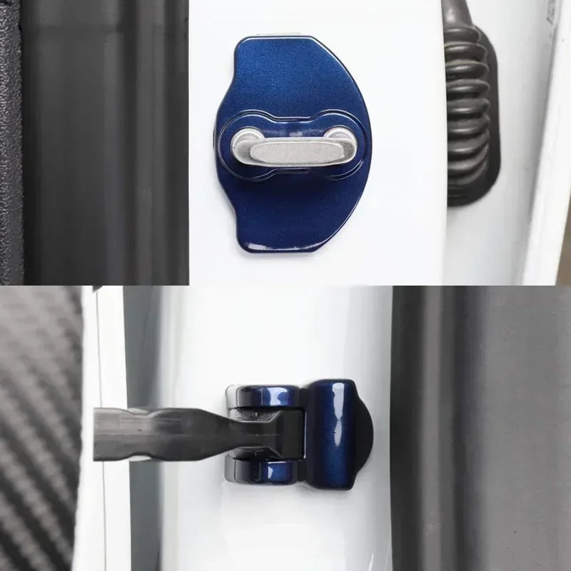 8PCS Door Lock Protector Cover for New Tesla Model Y/3/3+ Latches Door Stopper Shell Protection Cap ABS Car Accessories 2024