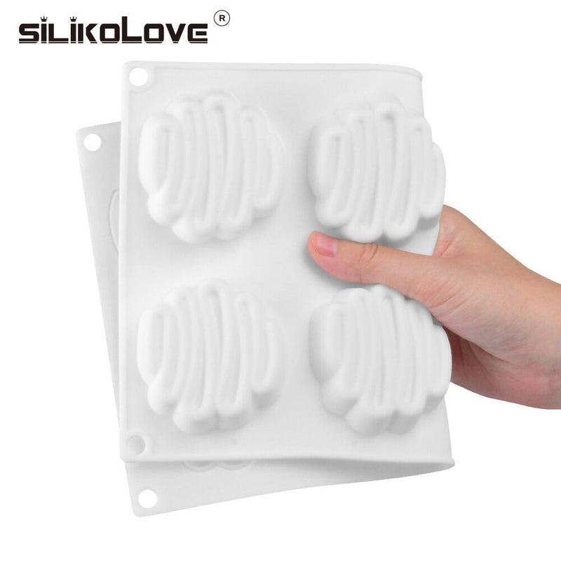 SILIKOLOVE 8 Cavity 3D Silicone Cake Mold Baking Tools DIY Mousse Dessert Bakeware Cooking Decorating Tools Moulds