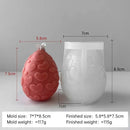 3D Easter Embossment Egg Silicone Candle Mold Egg Aroma Wax Plaster Ornaments Handmade Soap Mould