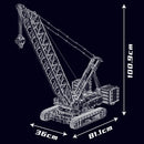 Mould King 17046 Technical Car Toys The RC Wacker 16000 Crawer Crane Building Block Assembly Truck Brick Set Kids Christmas Gift