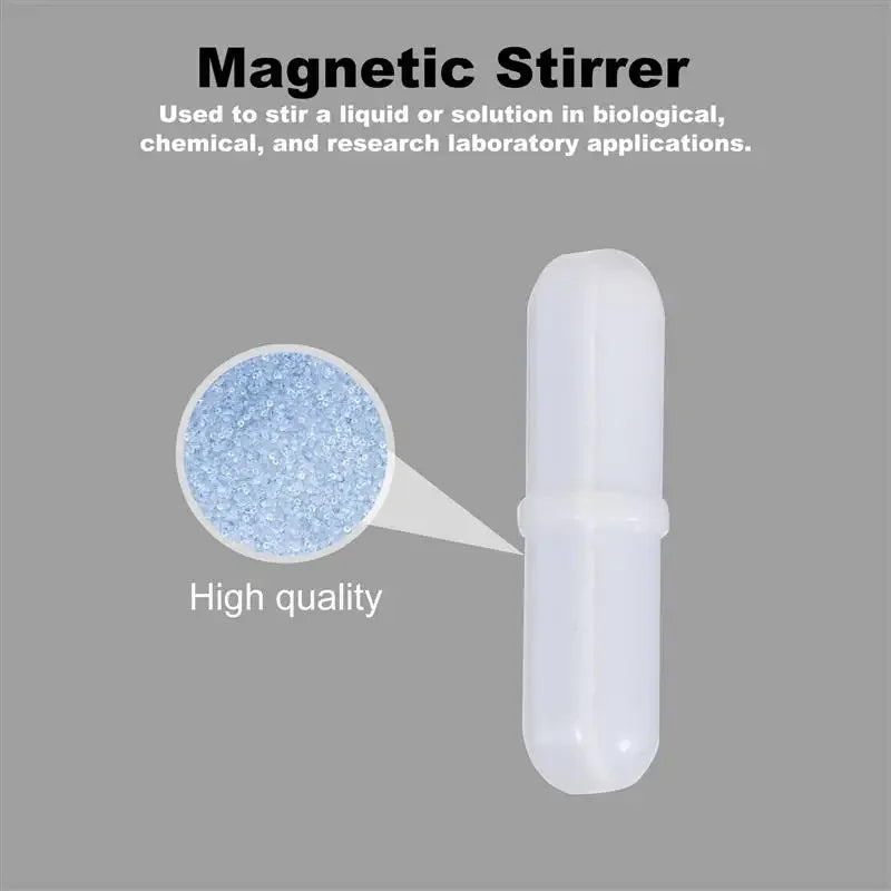 5 Pcs Laboratory Magnetic Bar Cylindrical Magnetic Stirrings Rod Magnetic Stirrings Mixer Corrosion Resistant Mixer Rod 3 type