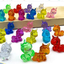 Camal 10pcs Acrylic 28x38mm Mini Unicorns Cute Toys for Kids Birthday Party Favors Guest Gifts School Prizes Goodie Bag Filler