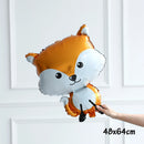 1/5pcs Autumn Maple Leaf Pine Cones Foil Balloons Squirrel Fox Animals Balloon Thanksgiving Brithday Party Decorations Kid Toys