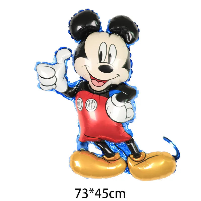 Disney Mickey Minnie Mouse Foil Balloon Baby Shower Birthday Cartoon Mickey Mouse Balloon Party Decoration Air Globos Supplies