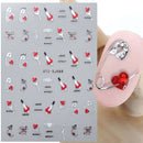 3D Bunny Nail Art Sticker Decals Decorations Easter Egg Design Cute Cartoon Rabbit Flower Nail Stickers Sliders for Manicure