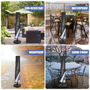 Waterproof Umbrella Cover UV Resistant Dustproof Durable Patio Outdoor Protective Canopy Garden Parasol Covers with Zipper Pole
