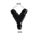 UniversalY Adapter Block Male Thread Fuel Hose Fitting Adapters AN4 AN6 AN8 AN10 Tee oil pipe joint Aluminium Easy to install